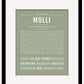 Molli | Name Art Print