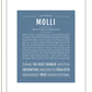 Molli | Name Art Print