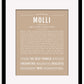 Molli | Name Art Print