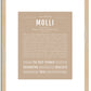 Molli | Name Art Print