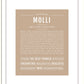 Molli | Name Art Print