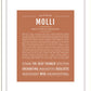 Molli | Name Art Print