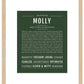 Molly | Name Art Print