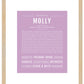 Molly | Name Art Print