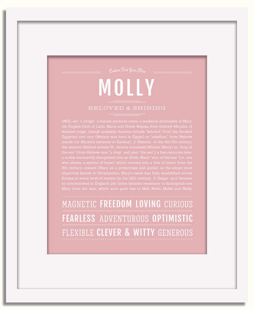 Frame Options | Dusty Rose | White Frame, Matted