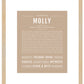 Molly | Name Art Print