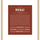 Monae | Name Art Print