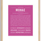 Monae | Name Art Print