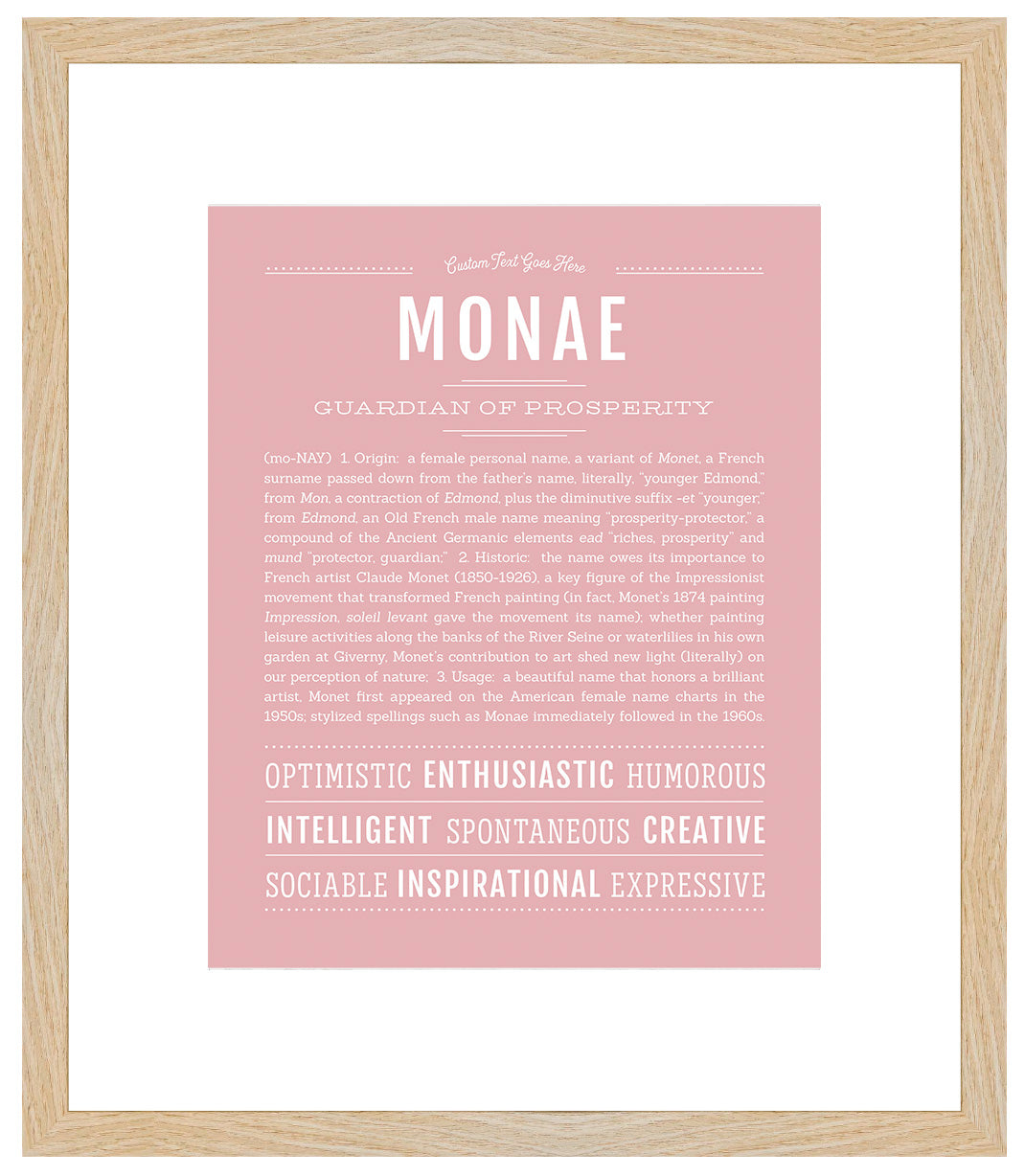 Monae | Name Art Print