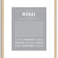 Monae | Name Art Print