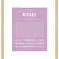 Monae | Name Art Print