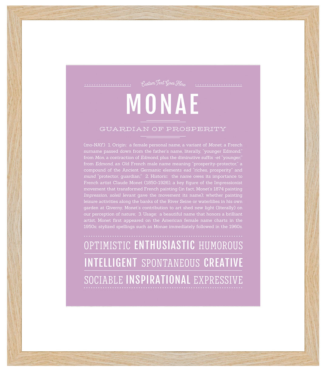 Monae | Name Art Print