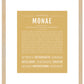 Monae | Name Art Print