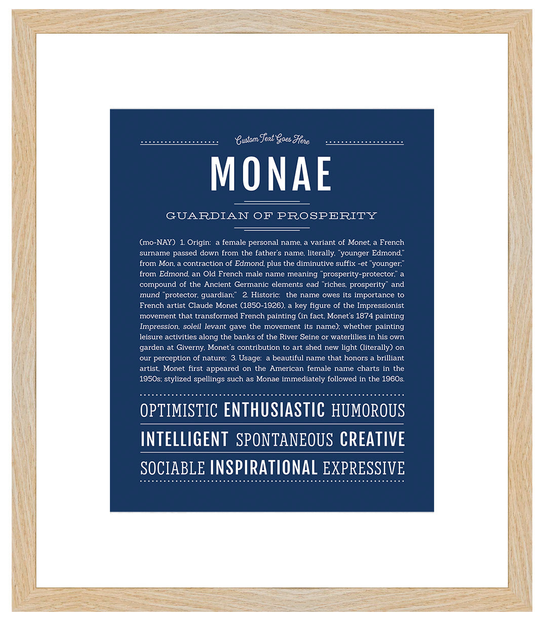 Monae | Name Art Print