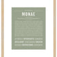 Monae | Name Art Print