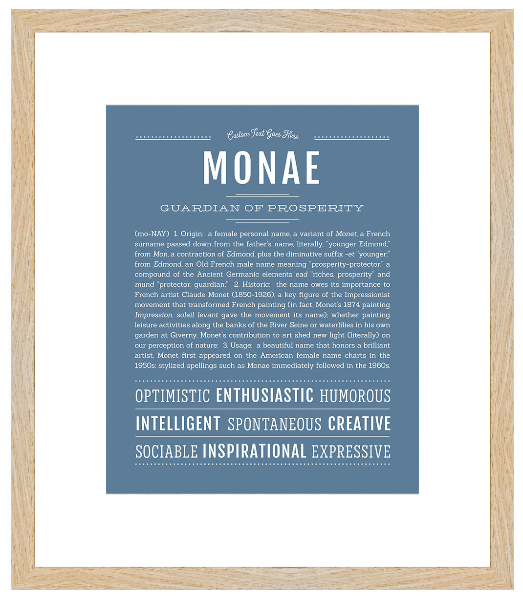 Monae | Name Art Print