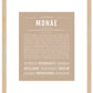 Monae | Name Art Print