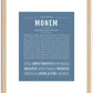 Monem | Name Art Print