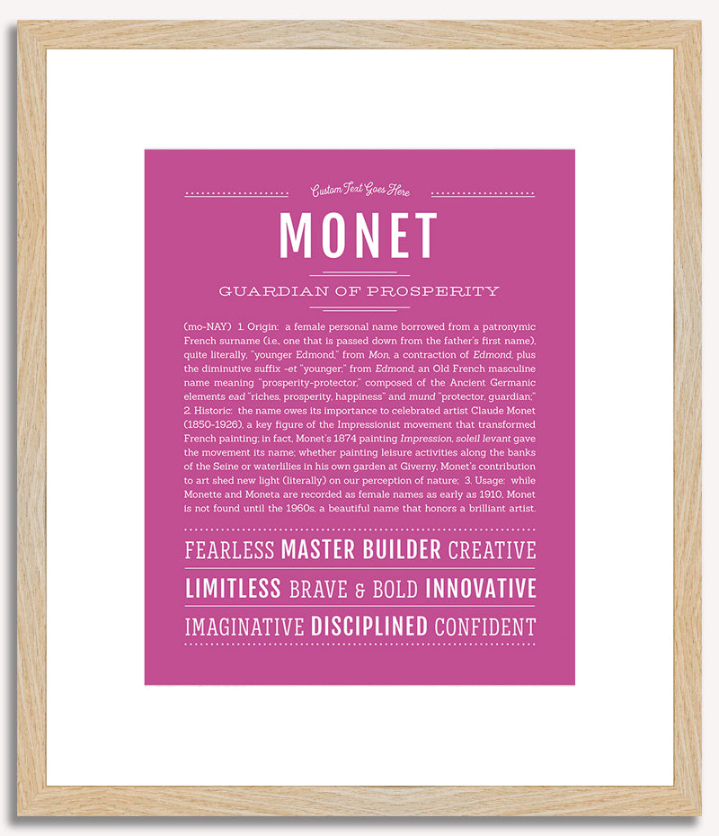 Monet | Name Art Print