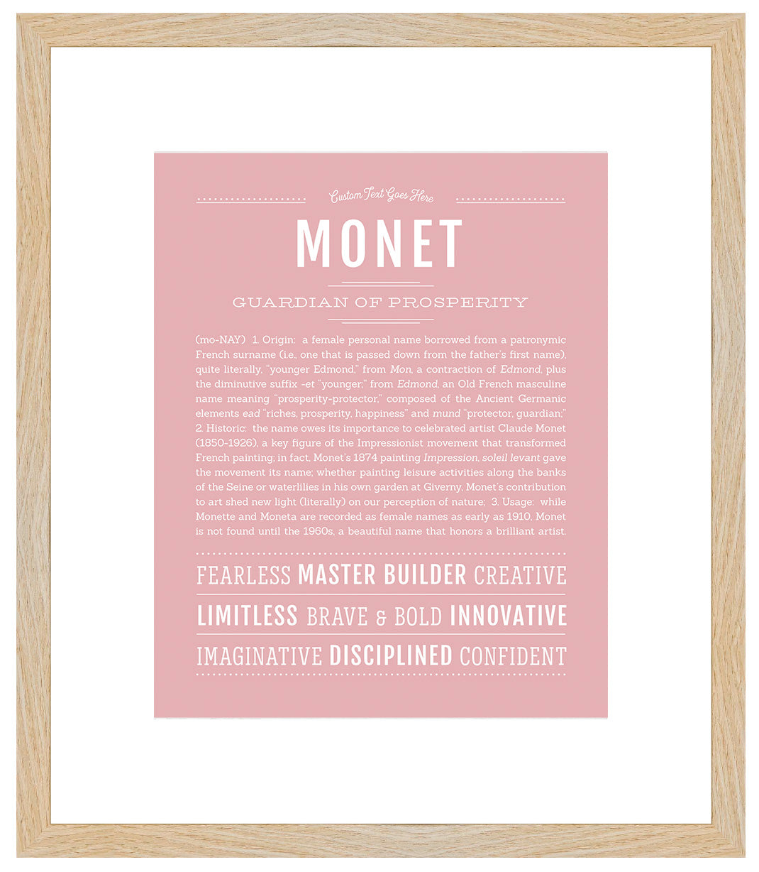 Monet | Name Art Print