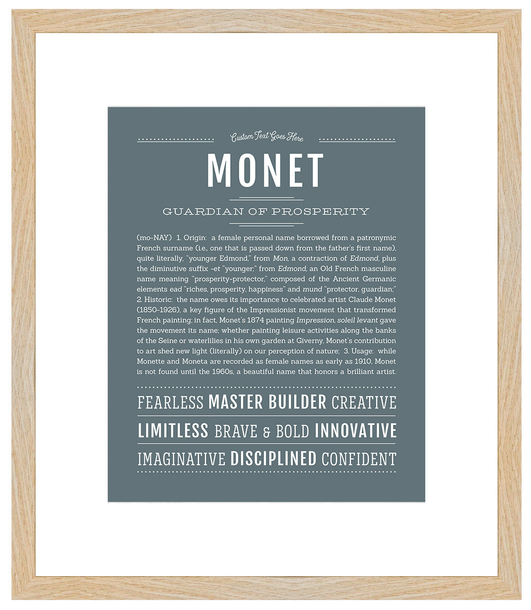 Monet | Name Art Print