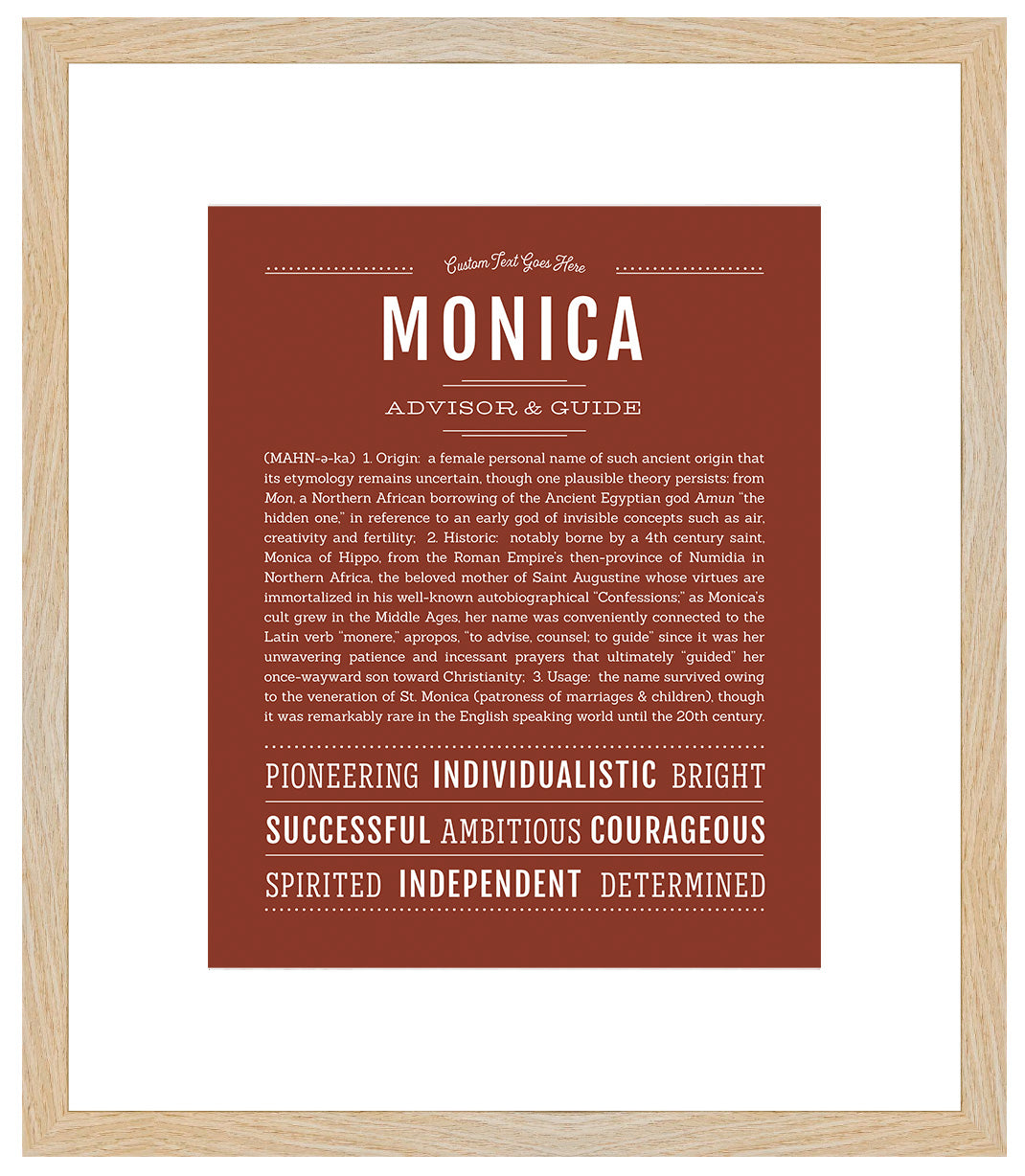 Monica | Name Art Print