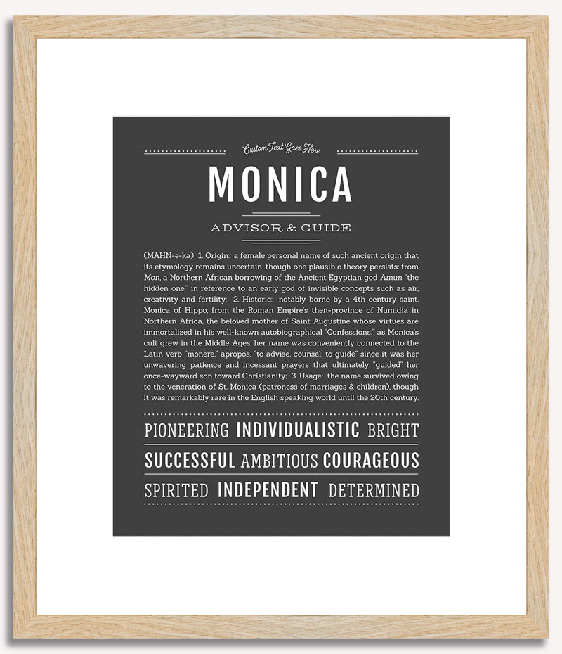 Monica | Name Art Print