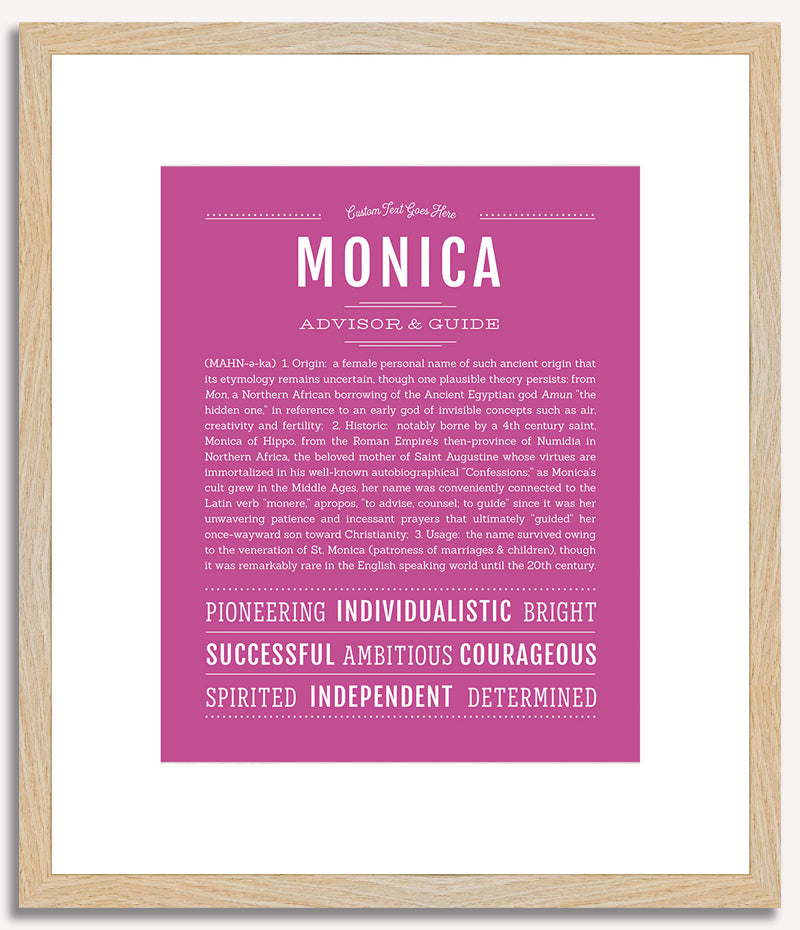 Monica | Name Art Print