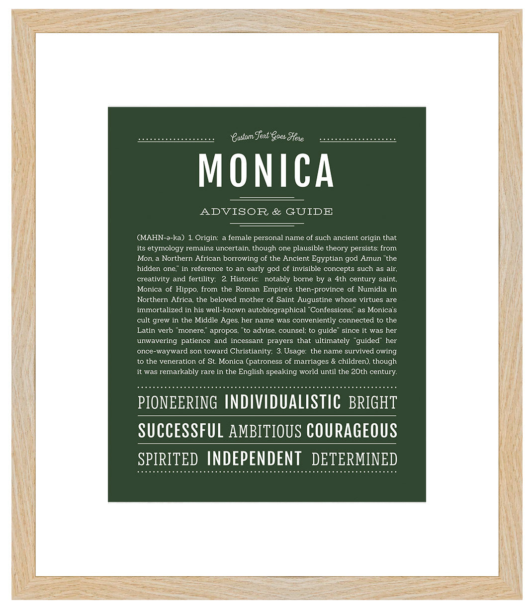 Monica | Name Art Print