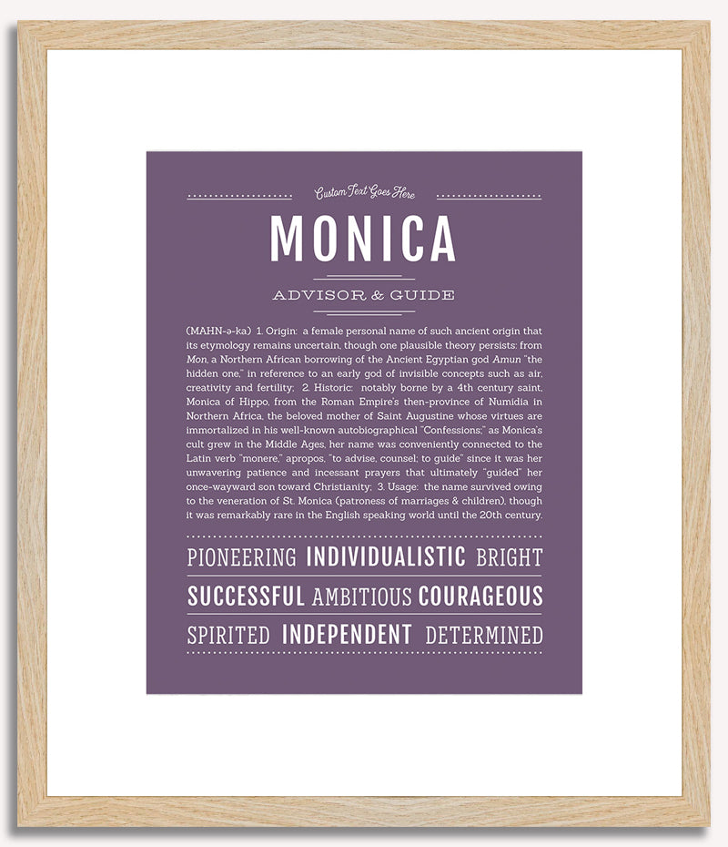 Monica | Name Art Print