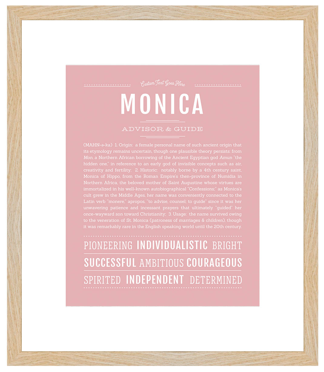 Monica | Name Art Print