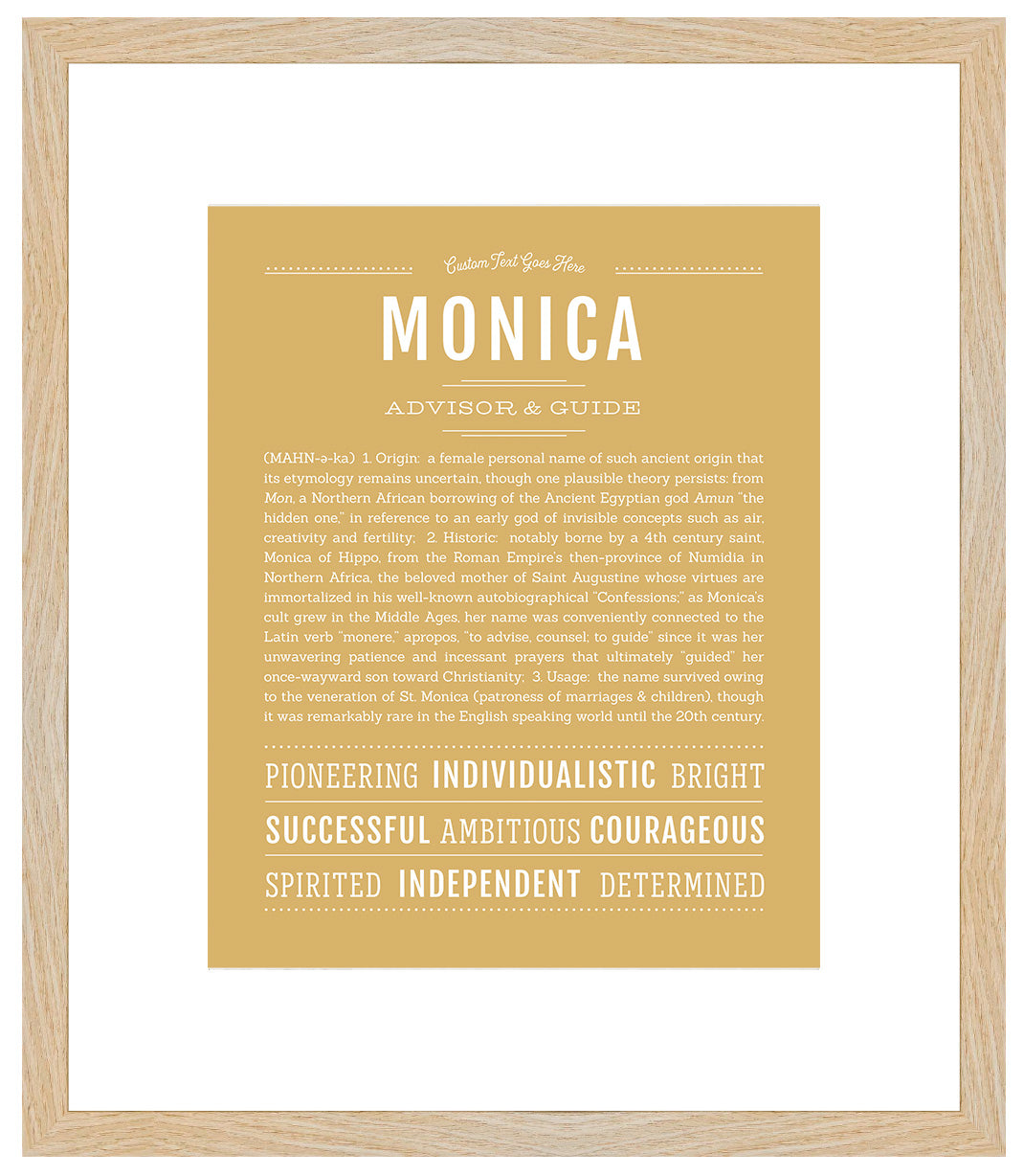 Monica | Name Art Print