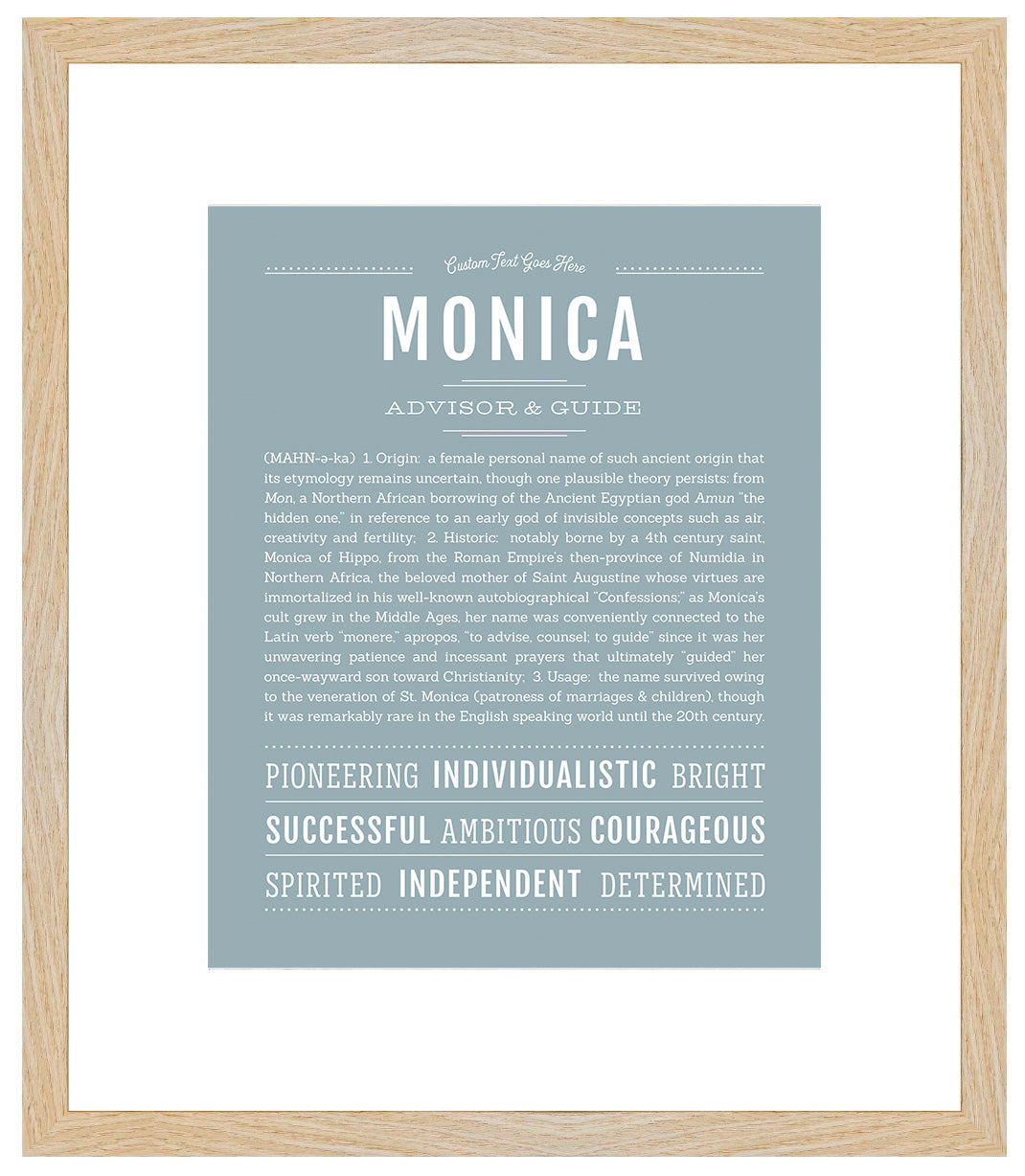 Monica | Name Art Print