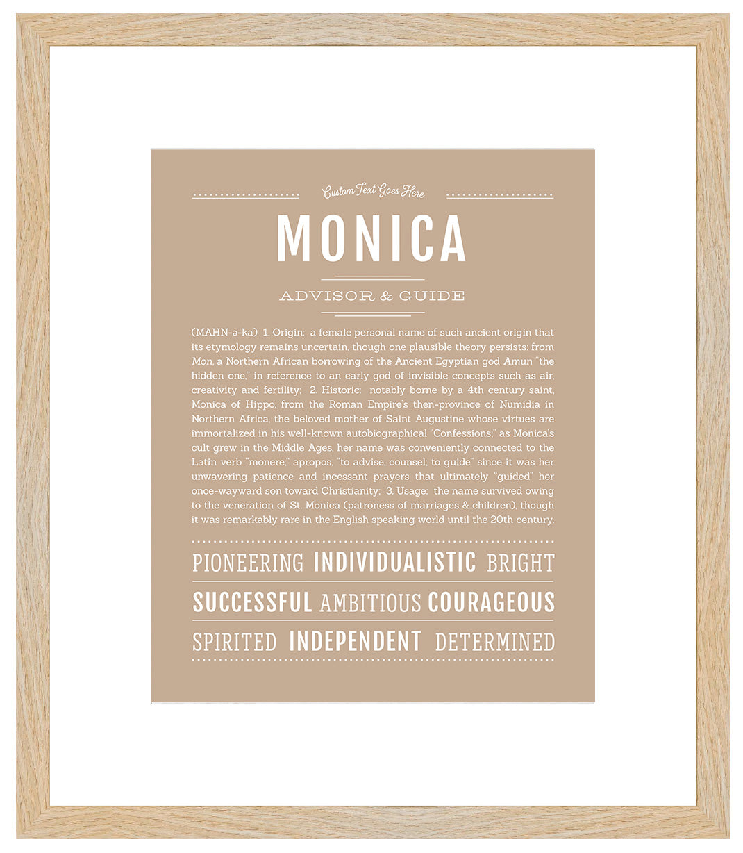 Monica | Name Art Print