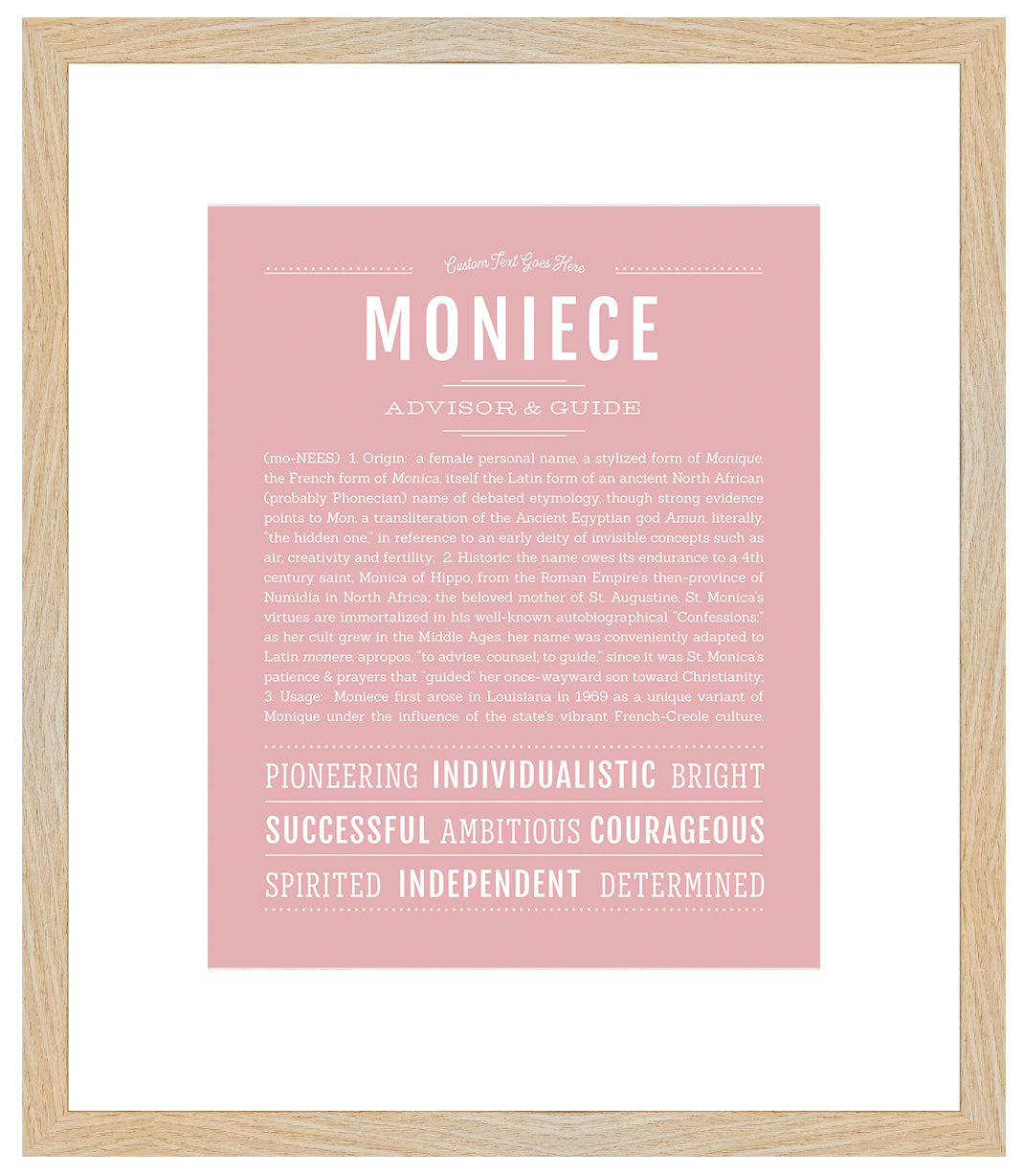 Moniece | Name Art Print