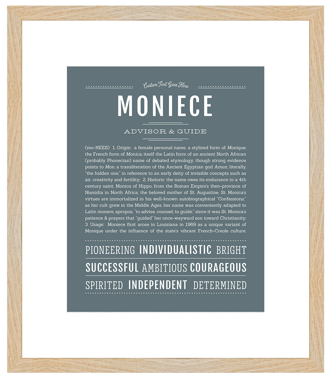 Moniece | Name Art Print