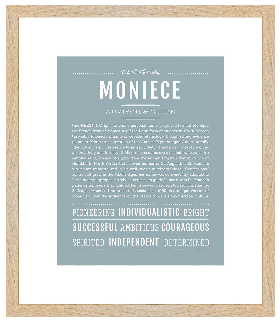 Moniece | Name Art Print