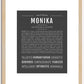 Monika | Name Art Print