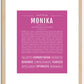 Monika | Name Art Print