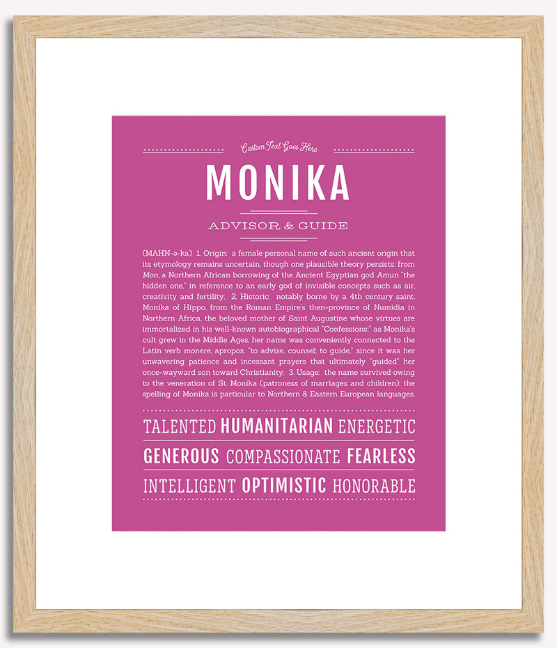 Monika | Name Art Print