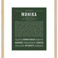 Monika | Name Art Print