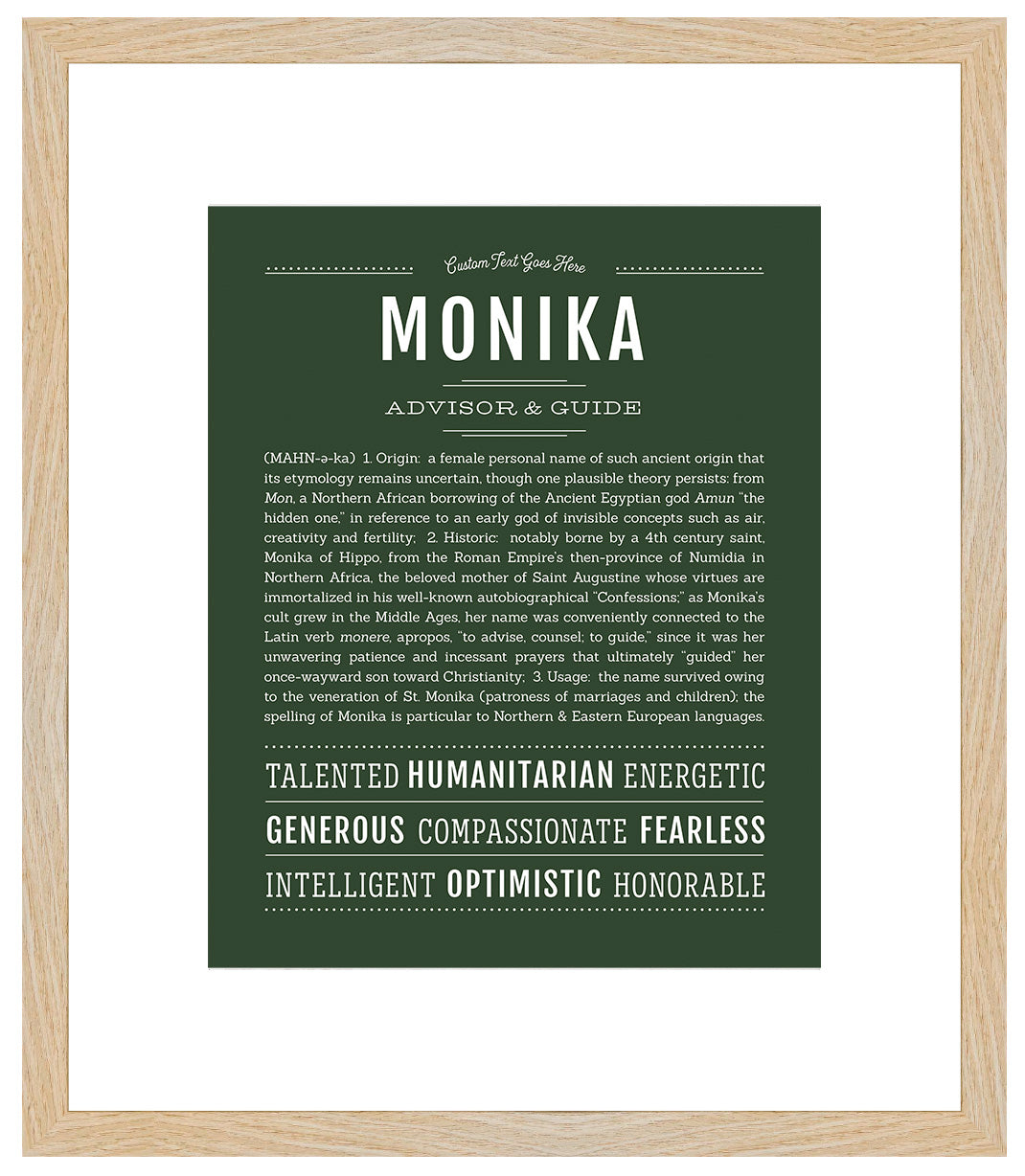 Monika | Name Art Print