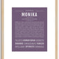 Monika | Name Art Print