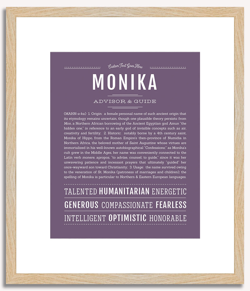 Monika | Name Art Print