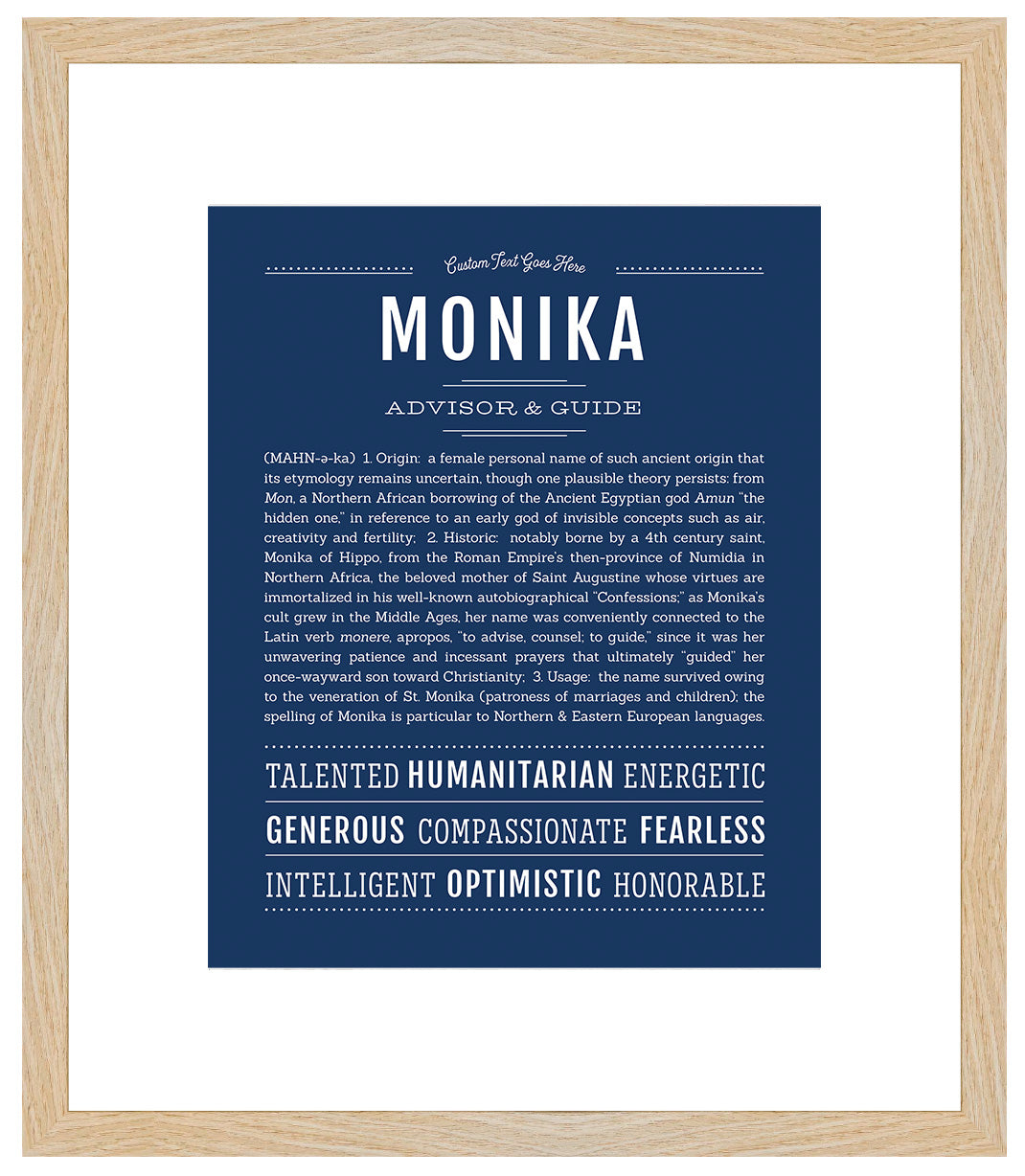 Monika | Name Art Print