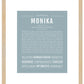 Monika | Name Art Print