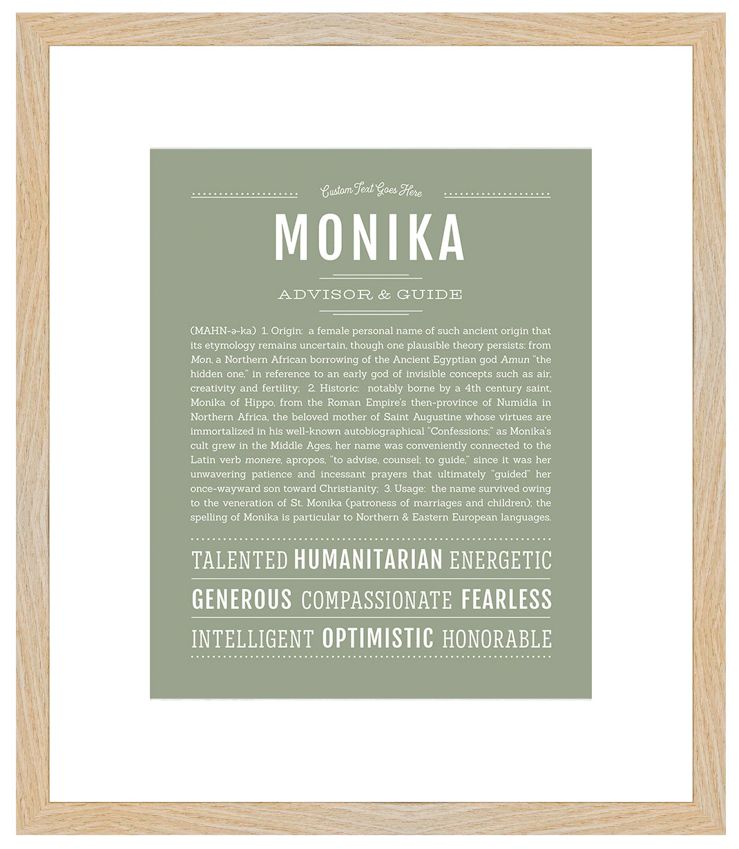 Monika | Name Art Print