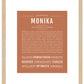 Monika | Name Art Print