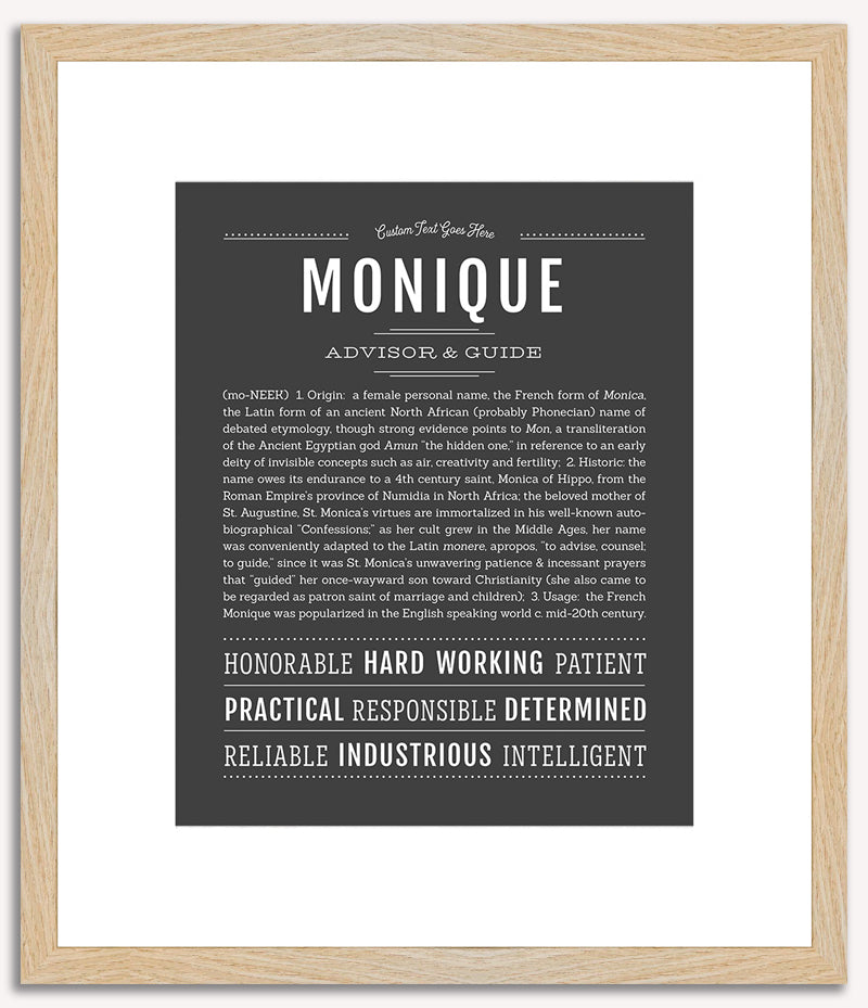 Monique | Name Art Print