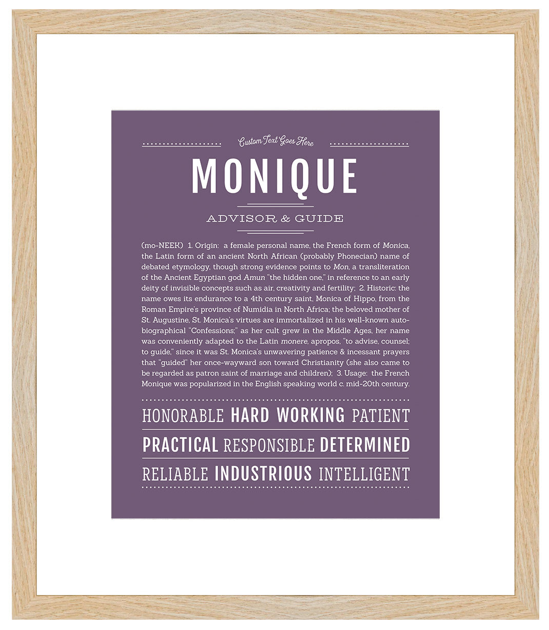 Monique | Name Art Print